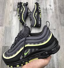 Nike Air Max 97 Black Neon Live Kickz Fashion Shoes Sneakers Sneakers Fashion Kicks Shoes