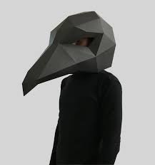 Crow Mask Template Paper Mask Papercraft Mask Masks 3d Etsy In 2020 Paper Mask Template Paper Mask Crow Mask