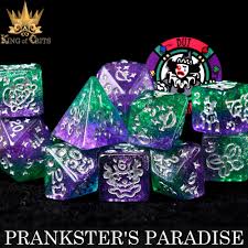 Pranksters Paradise Exclusive 11 Dice Set | Joker, Jester, and Harleys  Dream Clown DND DICE Set | King of Crits Brand - Etsy