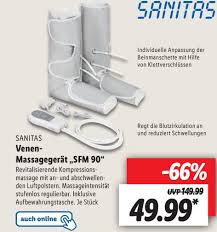 Kaum genutzt mit massageaufsätzen versand gerne möglich gegen kostenübernahme. Sanitas Venen Massagegerat Sfm 90 Angebot Bei Lidl