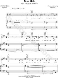 Blue Hair From The Black Suits Sheet Music In E Major Transposable Download Print Sku Mn0179299