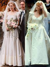 Princess Beatrice Mirrored Mom Sarah Ferguson On Her Wedding Day See The Photos Royal Wedding Gowns Princess Beatrice Wedding Royal Brides