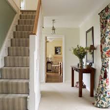 Now here is a unique decorating idea for stairway walls. Staircase Decorating Ideas Architecture Design Country Hallway Hallway Decorating Hallway Designs