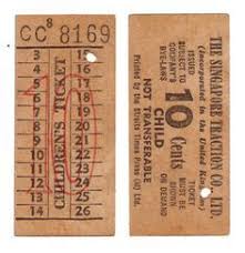 Old Singapore Bus Ticket Google Search Singapore Public Transport Singapore Photos History Of Singapore