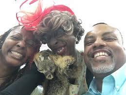 Ms. Mary hanging out at the Foust Family Reunion with Byrant and LaToya  Wiley!!!