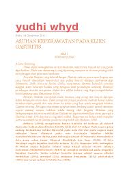 Maybe you would like to learn more about one of these? Doc Asuhan Keperawatan Pada Klien Gastritis Naris Suciati Academia Edu