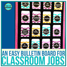 printable classroom jobs chart display and ideas clutter