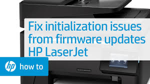 Fixing Initialization Issues From Firmware Updates On Hp Laserjet Printers Hp Laserjet Hp Youtube