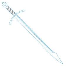 How To Draw A Sword Fun Drawing Lessons For Kids Adults Cool Drawings Drawing Lessons Sword Drawing