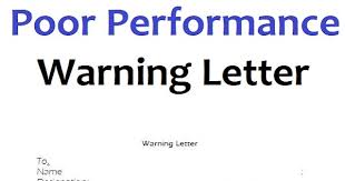 Whatever the reason for your writing, the letter must be. Sample Poor Performance Warning Letter Template Doc And Pdf Sample Contracts