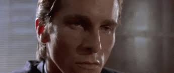 Bret easton ellis's lurid cult novel american psycho is really a comedy of manners about '80s wall street yuppies. American Psycho Business Card Scene Hd 720p Animated Gif