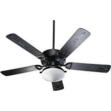 Quorum Estate Patio 2 Light 52 Outdoor Ceiling Fan In Matte Black