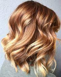 Kupferrot Strahnen Auf Blonde Haare Balayage Rot Haarfarbe Haartrends Redbalayage Hairst Balayage Hair Copper Brown Hair Color Copper Blonde Hair Color