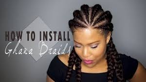 Pin on kinky twists hairstyles / natural black hair looks stunning when styled up and high and added with hints of red without being too over the top. How To Install Ghana Cornrows Invisible Cornrows On Natural Hair Youtube