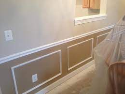 While there are a lot of ways to make your dining room look great, chair rail molding is one of the best ways to make your space elegant and stunning. New Chair Rail And Picture Frame Molding Guest Room Decor Dining Room Wainscoting Moldings And Trim