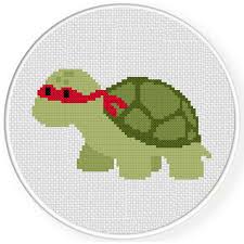 Über 7 millionen englischsprachige bücher. Embroidery Cross Stitch Each Sold Separately Teenage Mutant Ninja Turtles Cross Stitch Pattern Chart Needlecrafts Yarn