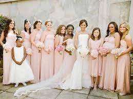 How To Plan A Blush Pink Wedding Handmade Wedding Emmaline Bride Blush Pink Bridesmaid Dresses Pink Bridesmaid Dresses Bridesmaid Dress Color Schemes