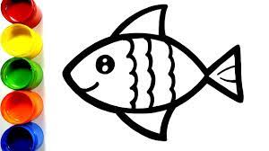 Nikmati senyum yang anda ciptakan pada. Cara Menggambar Dan Mewarnai Ikan Warna Warni Untuk Anak Mewarnai Dan Menggambar Ikan Untuk Anak Youtube