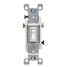 When the switches are installed, these wires allow electrical current to pass between the switches—or they interrupt the circuit flow to turn the light. Leviton 15 Amp 3 Way Toggle Switch White R62 01453 02w The Home Depot