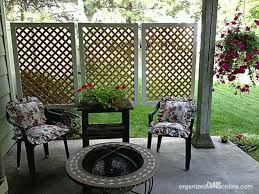Lattice Panels Hung By Chains Easy Patio Diy Privacy Screen Patio Privacy Screen