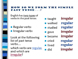Übungsaufgaben & lernvideos zum ganzen thema. Unit 8 The Simple Past Tense Meaning Use Form Structure Exercise Ppt Download