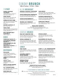 Located adjacent to the ocean, dukes malibu is a legendary beachfront destination for fresh coastal cooking splashed by the pacific honoring duke kahanamoku and the spirit of aloha. Best Brunch Maui Sunday Brunch Menu