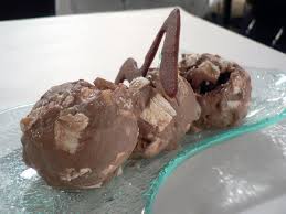 Profiteroles with ice cream and chocolate sauce. Rocky Road Ice Cream Wikipedia