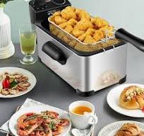 3.2 qt. Electric Stainless Steel Deep Fryer with Timer and ...