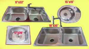 sink designs for kitchen sink size