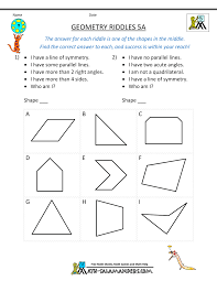 Using a resource which has all the sats questions stored on it and my own logical grouping of test questions i have created many word documents with the sats questions reduced in size etc to save paper!! 5th Grade Geometry Riddles 5a Gif 1 000 1 294 Pixels Geometry Worksheets Mathematics Worksheets Math Worksheets
