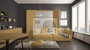 Markenzeichen von diesen überdimensionalen modellen sind die breiten armlehnen und eine sitztiefe von über 60 zentimetern. Skandinavisches Modernes Wohnzimmer Mit Kuche Speisetisch Sofa Fototapete Fototapeten Lampe Wohn Architektur Myloview De