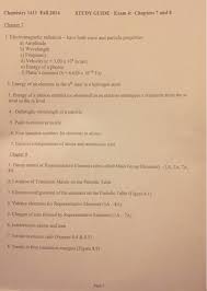You can predict a lot about the we give credit to dmitri mendeleev for the first periodic table. Solved Chemistry 1411 Fall 2014 Study Guide Exam 4 Chapt Chegg Com