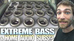 Loud CAR BASS using HOME AUDIO Subwoofers!?! and 20 SUNDOWN 8 inch SUBS in  a HUGE Ported Box Install
