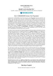 Präzise aussagen und klare struktur; Barclays Bank Plc Barclays Capital