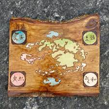 Wall Decor Avatar The Last Airbender World Map Wood Wall Art Poshmark