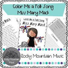 10 free 4th of july coloring pages for kids. Color Me A Folk Song Miss Mary Mack By Rocky Mountain Music Tpt