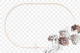 Rose Gold Oval Frame With Flower Border Design Element Free Image By Rawpixel Com Ningzk V In 2021 Floral Logo Design Floral Logo Flower Border