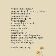 Spring Poem By Me Lol Aesthetic Poetry Quote Aesthetic Nature Poem