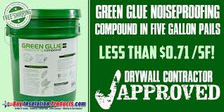 Green Glue Between Two Layers Of Drywall Vs Factory Damped