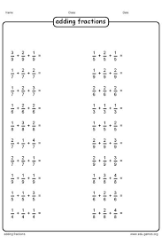 Simplify the result if needed. Free Adding 3 Fraction Worksheets Each Sum Exist Of 3 Fractions The Denominators In The S Fractions Worksheets Math Fractions Worksheets Math Fact Worksheets