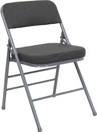 Set Of 4 Triple Braced Double Hinged Gray Fabric Hercul Https Www Amazon Com Dp B000vnpwh2 Ref Folding Chair Metal Folding Chairs Padded Folding Chairs