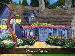 A Small Cottage Tucked Away In Windenburg For The Sim That Thrives Best In A Soliloquy Of Silence To Get Away From The Sims Building Sims 4 Lots Sims House