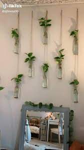 hanging wall garden video wall flower vases hanging plants indoor inside plants