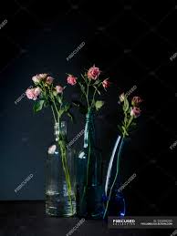 See more of lovely flowers on facebook. Glass Vases With Bouquets Of Lovely Flowers On Dark Background Elegant Bunch Stock Photo 255848230