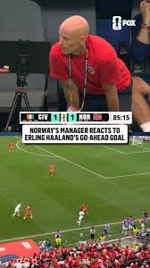 Ståle Solbakken had to stay locked in even after Haaland's late goal 🇳🇴