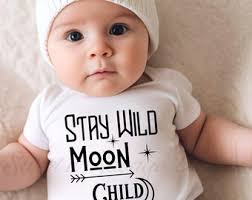 Stay Wild Moon Child Onesie®, Newborn Baby Bodysuits, Baby Shower Gift,  Gender Neutral Onesies®, Boho Baby Clothes, Celestial Baby