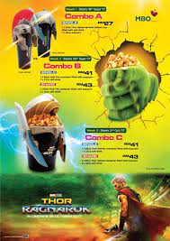 Chris hemsworth., tom hiddleston., jaimie alexander. Marvel S Thor Ragnarok S Combo At Mbo Cinemas Loopme Malaysia