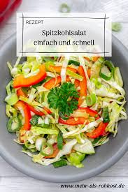 Spitzkohlsalat Einfach Und Schnell Mehr Als Rohkost De Rezept Spitzkohlsalat Rezepte Salat
