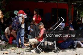 Licensable picture: Migrant caravan crosses Mexico en route to United States