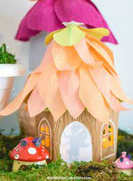Diy Fairy House Craft Paper Fairy House Luminaries With Free Template Fairy House Crafts Fairy House Diy Crafts
